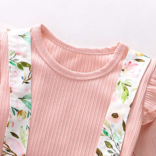 0-6T - Conjunto de camisetas de manga larga para bebé y niña -  Rosa -  2-3 años