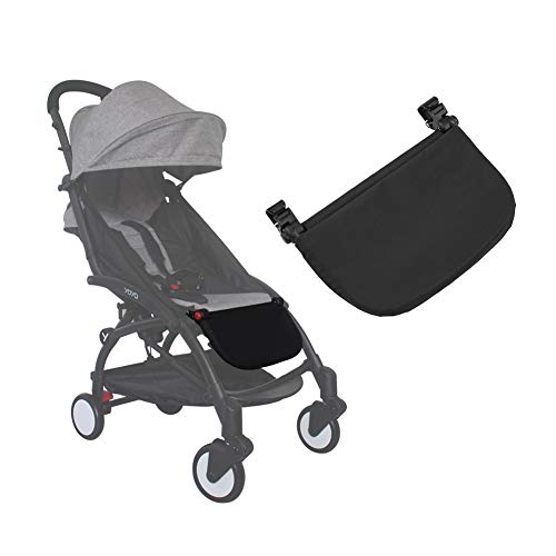 21cm Reposapiés para cochecito de bebé, Reposapiés Universal Reposapiés Pedal del asiento extendido Soporte de pie Accesorio para YOYA VOVO Cochecito de bebé(Black)