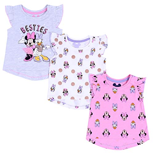 3 x Camiseta Minnie Mouse, Daisy Disney 12-18 Meses