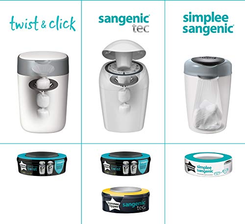 3 x Recambios para Contenedor de Pañal Sangenic Tommee Tippee