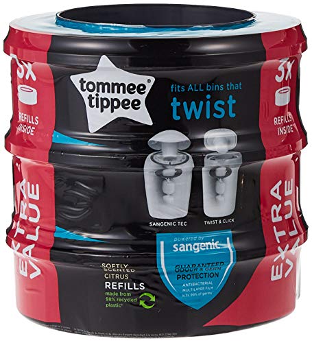 3 x Recambios para Contenedor de Pañal Sangenic Tommee Tippee