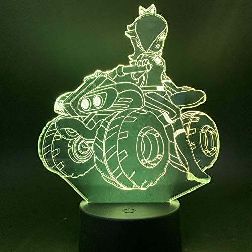 3D Led Luz Andar En Quad De Noche Flash Bombilla Usb Figura Dormitorio Luz De Sueño Base Usb Niño Niños Regalo De Navidad Juguetes 7 Cambio De Color