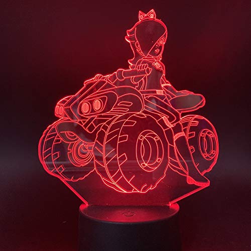 3D Led Luz Andar En Quad De Noche Flash Bombilla Usb Figura Dormitorio Luz De Sueño Base Usb Niño Niños Regalo De Navidad Juguetes 7 Cambio De Color