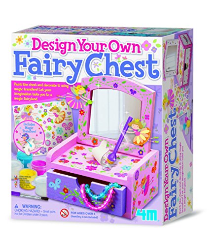 4M - Paint & Make Your Own Fairy Mirror Chest, Juego de Creatividad (004M2738)