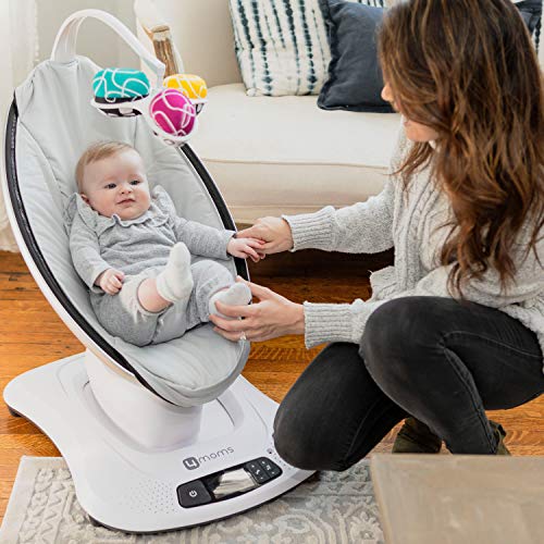 4moms 18035 mamaRoo 4 Classic - Rejilla para recién nacidos, color gris