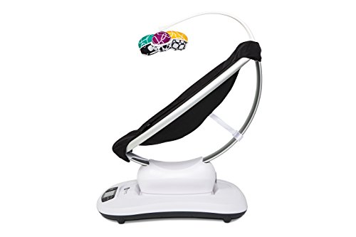 4moms mamaRoo 4 Classic - Balancín para recién Nacido, Color Negro Negro Negro