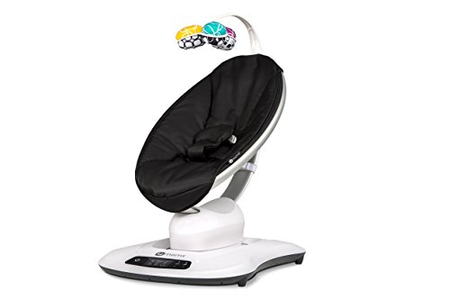 4moms mamaRoo 4 Classic - Balancín para recién Nacido, Color Negro Negro Negro