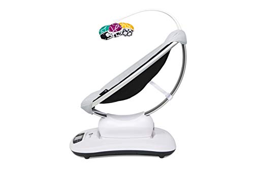 4moms mamaRoo, Hamaca High-Tech para Bebés Activada por Bluetooth – Tejido de Nailon Clásico con 5 Movimientos Únicos