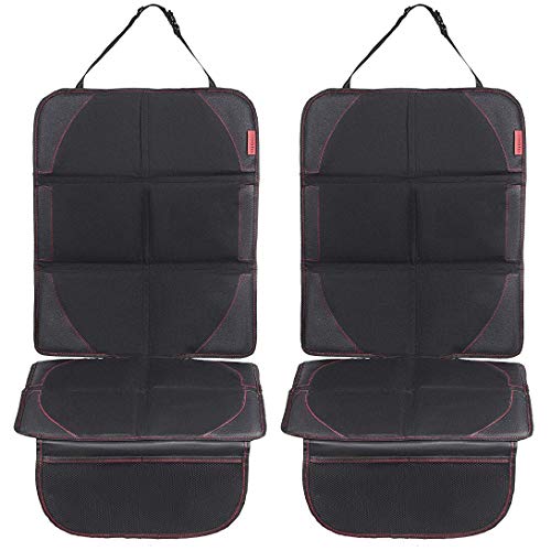 8safe Protector de Alta Calidad para Asiento de Coche (PACK x 2) | Antideslizante y Resistente | ISOFIX Compatible | Material Oxford 600D | Tamaño ideal para Turismos/SUV