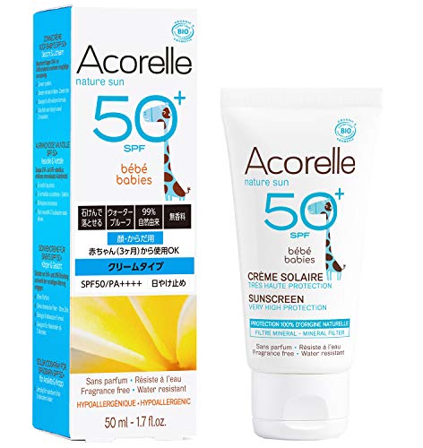 Acorelle - Crema Solar Bebe SPF50 Bio, 50ML