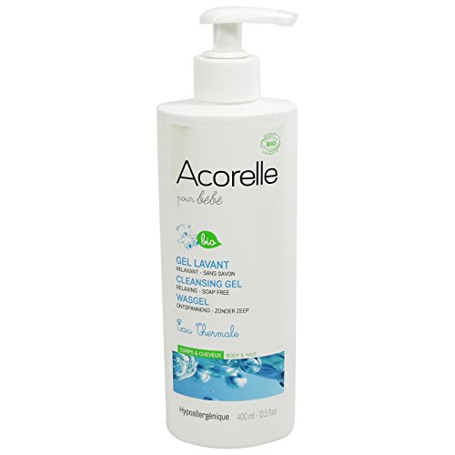 ACORELLE Gel de Limpieza Bebé hipoalérgico con agua termal y Aloe Vera -