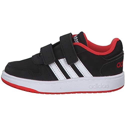 Adidas Hoops 2.0 CMF I, Zapatillas Unisex bebé, Negro (Core Black/Footwear White/Hi/Res Red 0), 27 EU