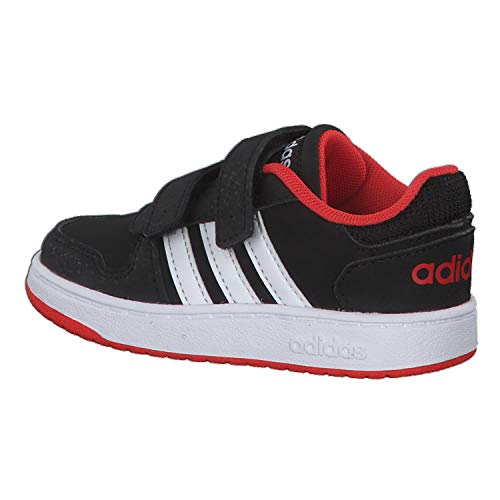 Adidas Hoops 2.0 CMF I, Zapatillas Unisex bebé, Negro (Core Black/Footwear White/Hi/Res Red 0), 27 EU