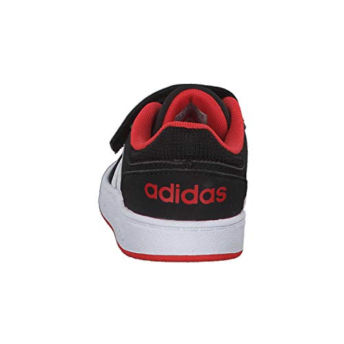 Adidas Hoops 2.0 CMF I, Zapatillas Unisex bebé, Negro (Core Black/Footwear White/Hi/Res Red 0), 27 EU