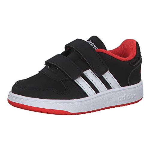 Adidas Hoops 2.0 CMF I, Zapatillas Unisex bebé, Negro (Core Black/Footwear White/Hi/Res Red 0), 27 EU