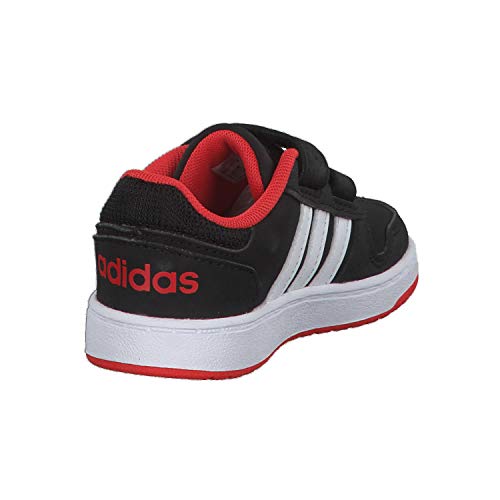 Adidas Hoops 2.0 CMF I, Zapatillas Unisex bebé, Negro (Core Black/Footwear White/Hi/Res Red 0), 27 EU