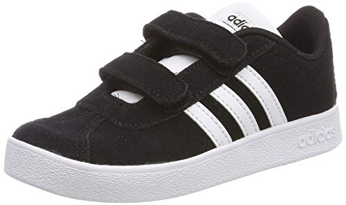 Adidas VL Court 2.0 CMF I, Zapatillas Unisex bebé, Negro (Core Black/Footwear White/Footwear White 0), 27 EU