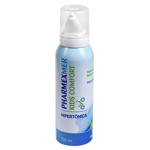 Agua de mar spray descongestivo nasal niños PHARMEXMER KIDS COMFORT HIPERTÓNICA 100 ml | Natural