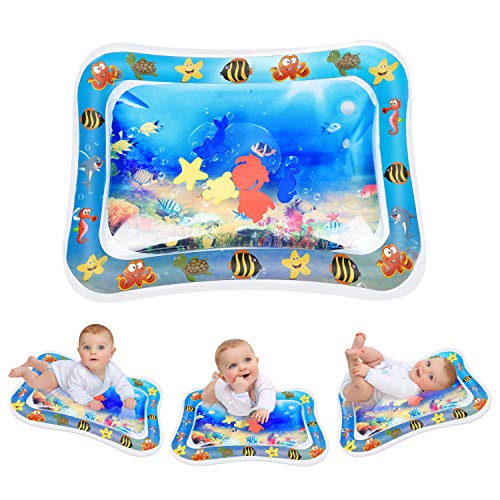 Alfombra Inflable con Agua, Keten Tapete de PVC a Prueba de Fugas para Bebés, Centro de Actividades Divertidas para La Estimulación del Crecimiento de Su Bebé