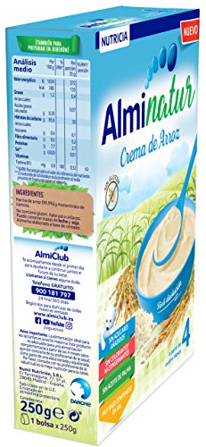 Alminatur Papilla de crema de arroz a partir de los 4 meses 250 g