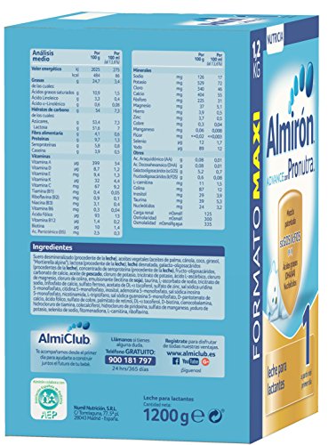 Almirón Advance con Pronutra 1 Leche para Lactantes en Polvo a Partir del Primer Día - 1,2 kg