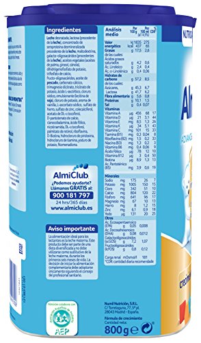 Almirón Advance con Pronutra 3 Leche de crecimiento en polvo desde los 12 meses 800 g