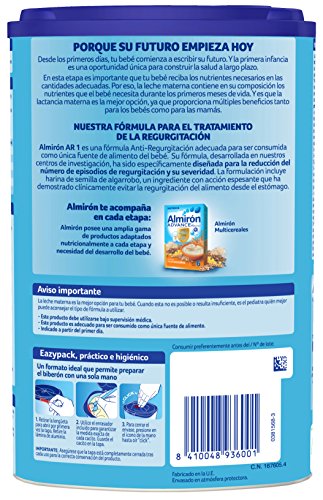 Almirón AR 1 Leche de fórmula anti-regurgitación en polvo a partir del primer día 800 g