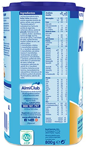 Almirón AR 1 Leche de fórmula anti-regurgitación en polvo a partir del primer día 800 g