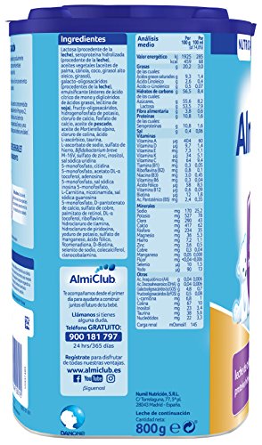 Almirón Prosyneo 2 Leche de Continuación en Polvo desde los 6 Meses - Paquete de 6 x 800 gr - Total: 4.8 kg