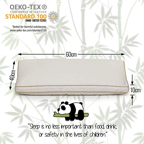 Almohada Infantil 40x60 a partir de 1 año - Certificada por OEKO TEX STANDARD 100 - Recomendada por pediatras