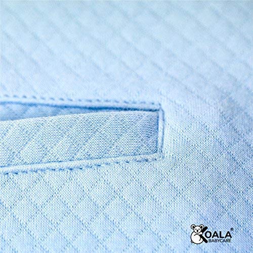 Almohada para Bebe para plagiocefalia desenfundable (con dos forros) para prevenir-curar la Cabeza Plana in Memory Foam Antiasfixia - KoalaBabycare® - Perfect Head - Azul