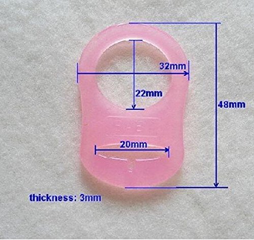 Anillo de Silicona Adaptador para MAM NUK Chupete Bebé (Transparente)