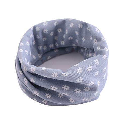 ANSUG 4 paquetes de calentadores de cuello de algodón para bebés, Kids Infinity Loop Bufanda O-Ring Neckerchief Hat Bandana para niños y niñas - 0-15 años