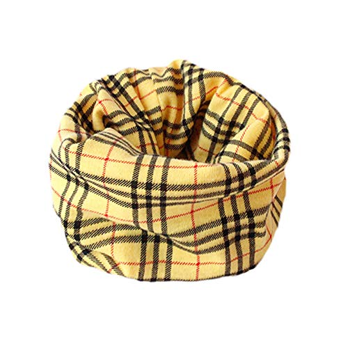 ANSUG 4 paquetes de calentadores de cuello de algodón para bebés, Kids Infinity Loop Bufanda O-Ring Neckerchief Hat Bandana para niños y niñas - 0-15 años