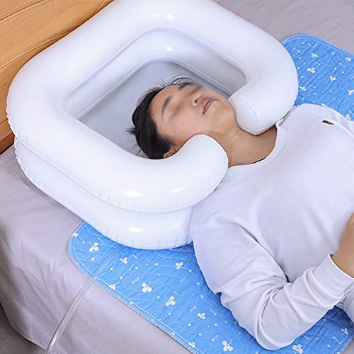 April Story Lavado Cabello Inflable, Champú Hinchable en la Cama para Personas Mayores con Discapacidad Embarazo Viajar