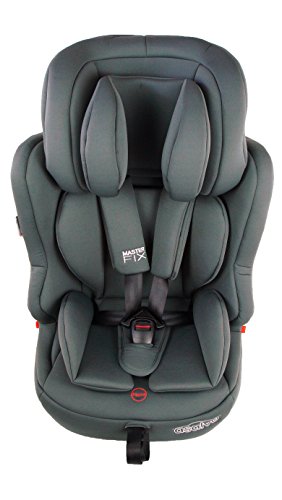 Asalvo Master Fix 15198 Silla de Coche, Grupo 1/2/3, de 9 a 36 Kilos, Gris