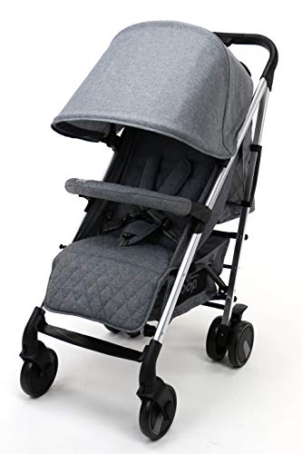 Asalvo - Silla de paseo Moma Plus, Color Gris