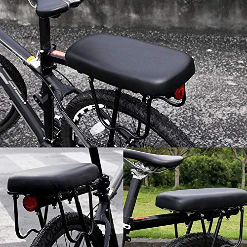 ASEOK Cojín Trasero de Bicicleta, Asientos Cojín del Asiento Trasero de la Bicicleta de montaña Asiento más Grueso Asiento Trasero del vehículo eléctrico, Asiento Trasero de los niños.