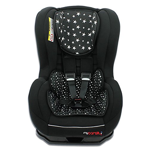 Asiento Auto Grupo 0 +/1 de 0 a 18 kg con protecciones laterales – Creación 100% francesa – 3 estrellas Test TCS – , 20 colores – cale-tête y asiento acolchados.