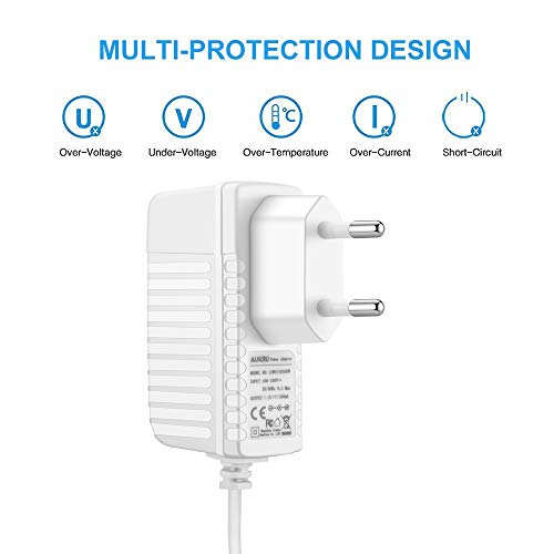 Aukru Cargador 6V para Philips Avent SCD501 / 00 Monitor de bebé DECT - Adaptador de alimentación para bebés Unidad-(blanco)