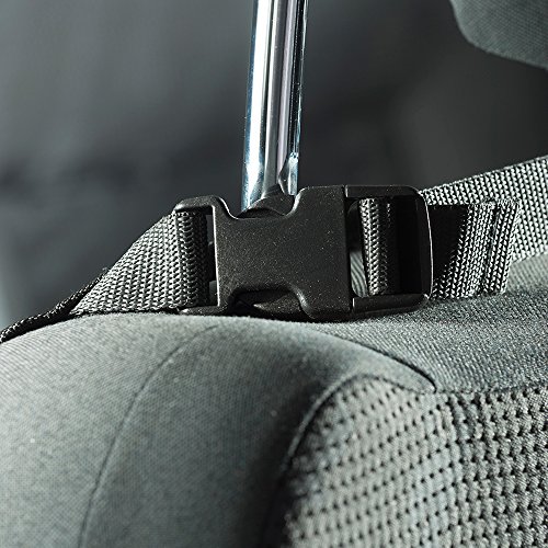 Auto Companion - Juego de 2 protectores organizadores para parte trasera de asiento de coche, impermeables, con soporte para tablet de 12 pulgadas (30,4 cm)