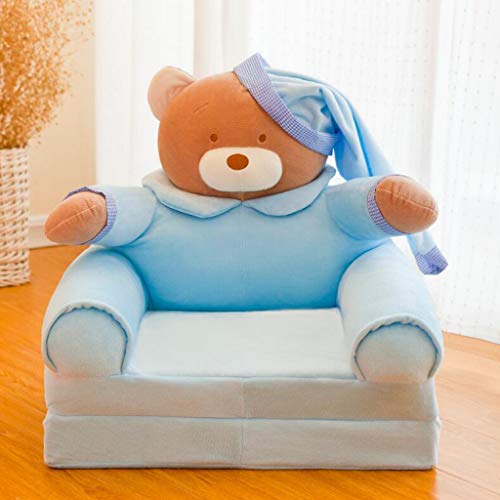 B Blesiya 2 Unids Encantadora Forma De Dibujos Animados Niños Plegable Sofá Silla Funda Niños Sillón Muebles Cubierta para Leer, Juegos, Viendo La Televisión