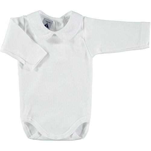 babidu 1188, Body Para Bebe, Blanco, 6 meses