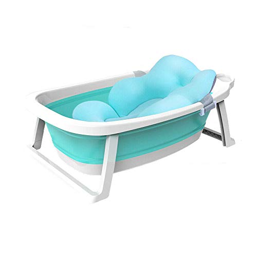 Babify Lagoon Bañera Plegable de Bebe con Cojín. Plegado ultra compacto - Cojin Reductor Incluido.