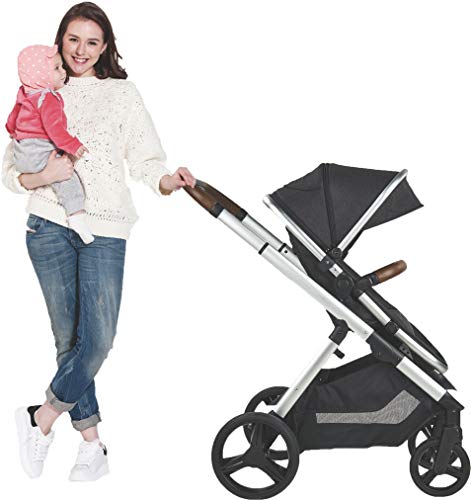 Babify One Plus - Cochecito de bebe 3 en 1 - Capazo, Silla, Grupo 0 Plus y Bolso Cambiador. (Gris)