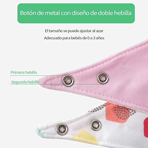 Baby Bandana Drool Bibs Soft and Super Absorbent Baby Impermeable para la dentición Baberos para bebés y niños recién nacidos Regalos para bebés Paquete de 6 boy1