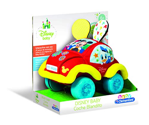 Baby Clementoni- Baby Disney Coche Blandito Interactivo, Multicolor (Clementoni Spain 55259)