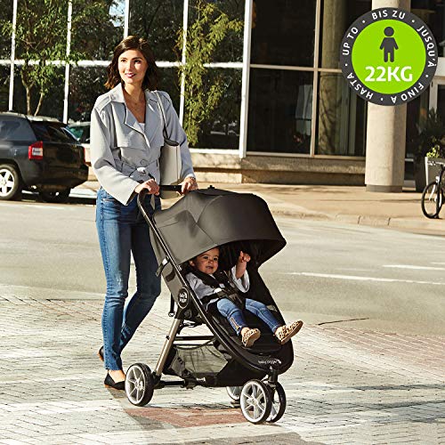 Baby Jogger 2083060 City Mini 2 - Silla de paseo con ruedas (3 ruedas), color negro