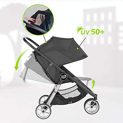 Baby Jogger 2083060 City Mini 2 - Silla de paseo con ruedas (3 ruedas), color negro