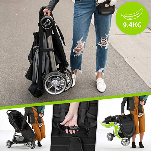 Baby Jogger 2083060 City Mini 2 - Silla de paseo con ruedas (3 ruedas), color negro